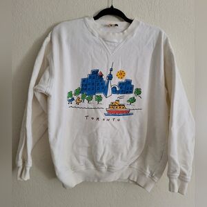 Vintage 80s 90s OH YES! brand Toronto tourist travel sweatshirt | size M